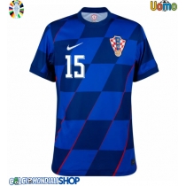 Maglie da calcio Croazia Mario Pasalic #15 Seconda Maglia Europei 2024 Manica Corta